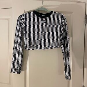 Adidas Cropped Long-sleeve Top